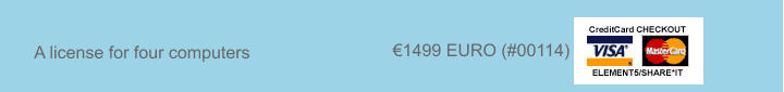 A license for four computers 1499 EURO (#00114)