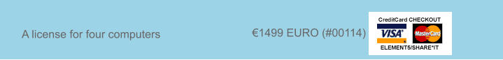 A license for four computers 1499 EURO (#00114)